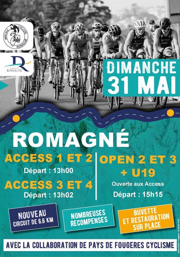romagne 31 mai 2026 infos de courses cyclistes