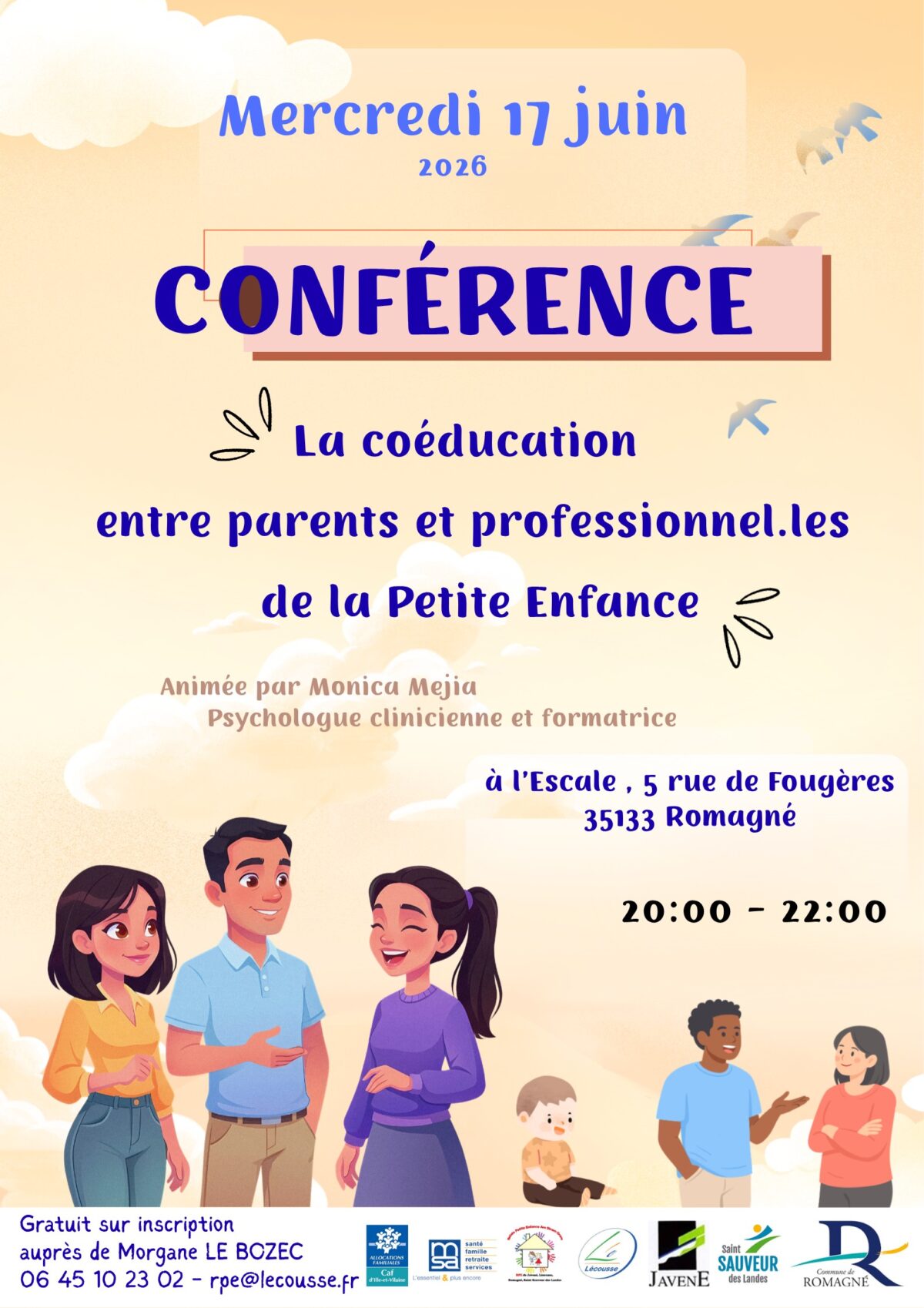 affiche conférence coéducation