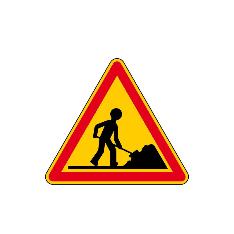 panneau de chantier